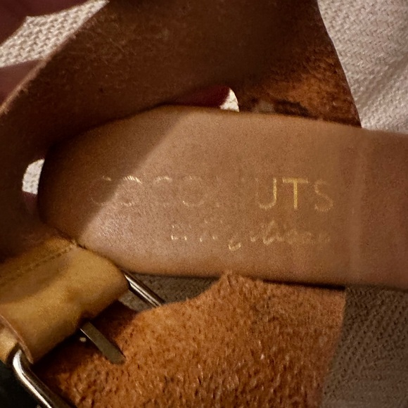 Coconut brand leather wedge sandals, good condition - Picture 3 of 4